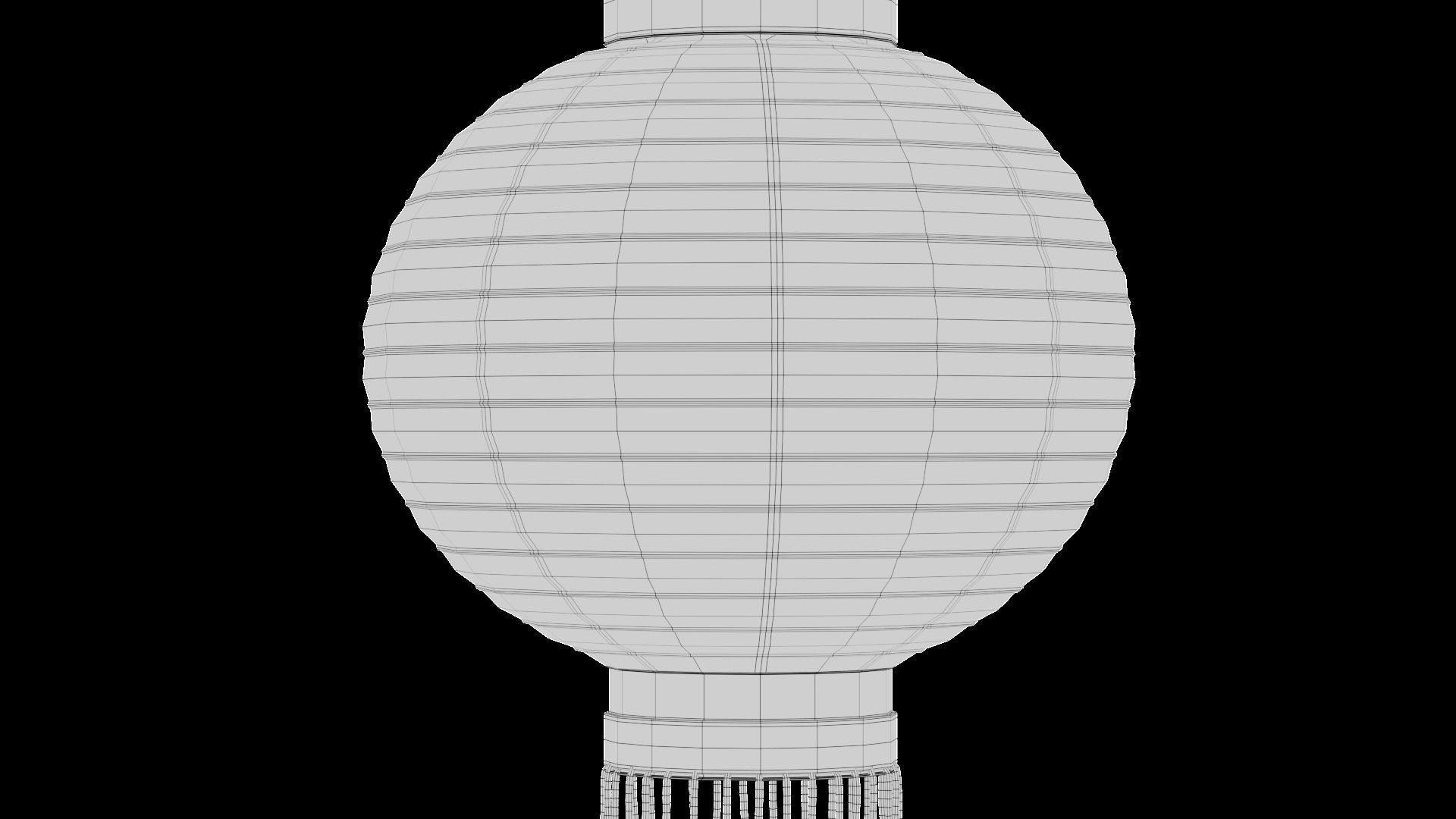 Chinese Lantern Low-poly 3D model_12