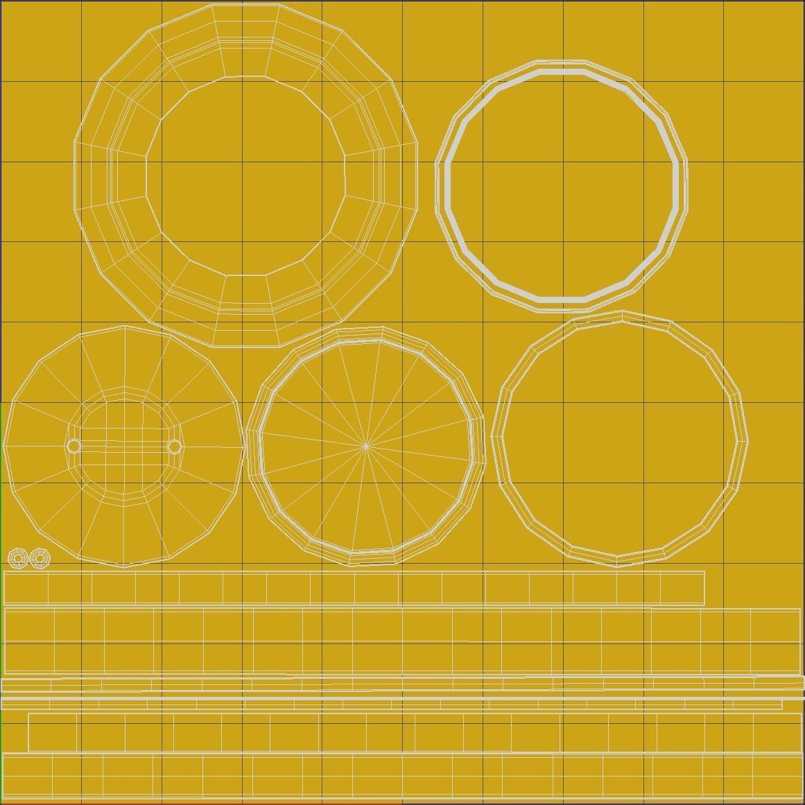 Chinese Lantern Low-poly 3D model_10