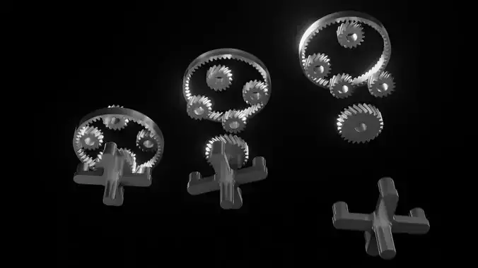 planetary gears rigged or constrained
