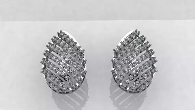 Fancy Earrings Women Earrings Latest Earrings 2 earrings 3D print model