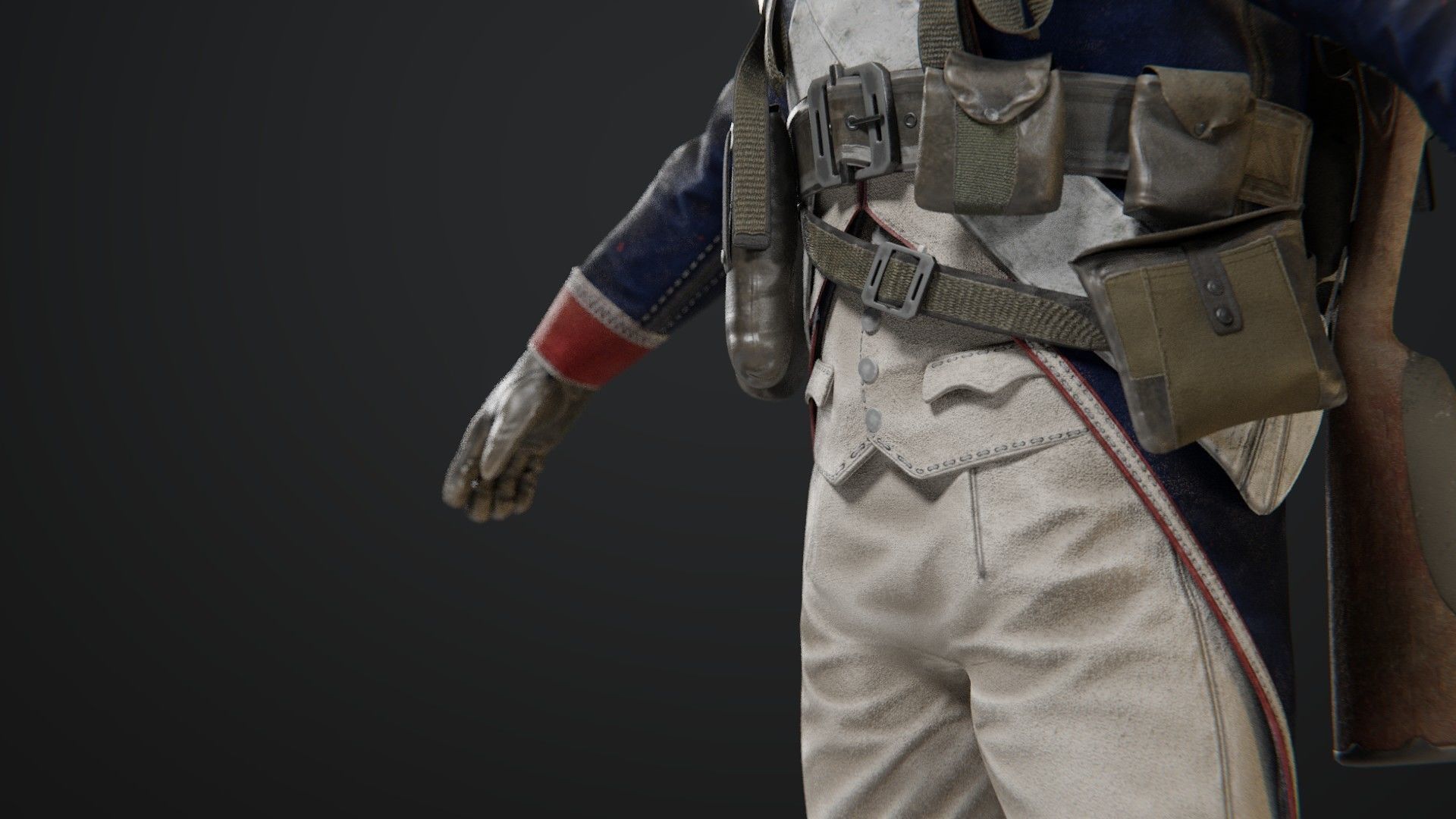 Soldier Napoleon Infantry 3D model_10