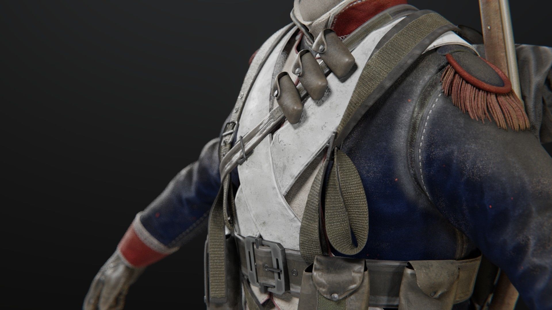 Soldier Napoleon Infantry 3D model_11