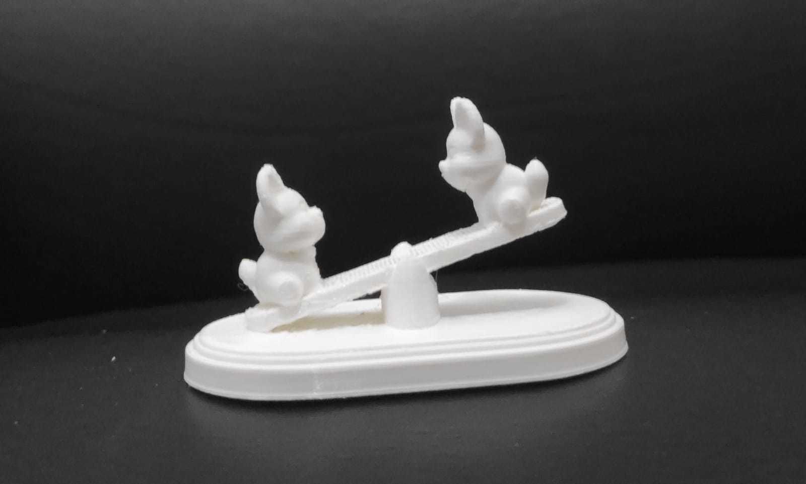 Foxes Having Fun 3D print model_11