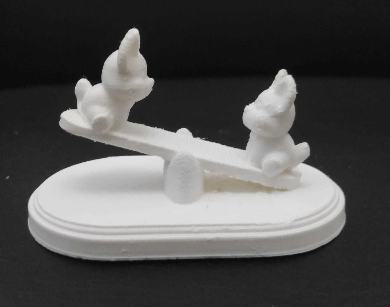 Foxes Having Fun 3D print model_3