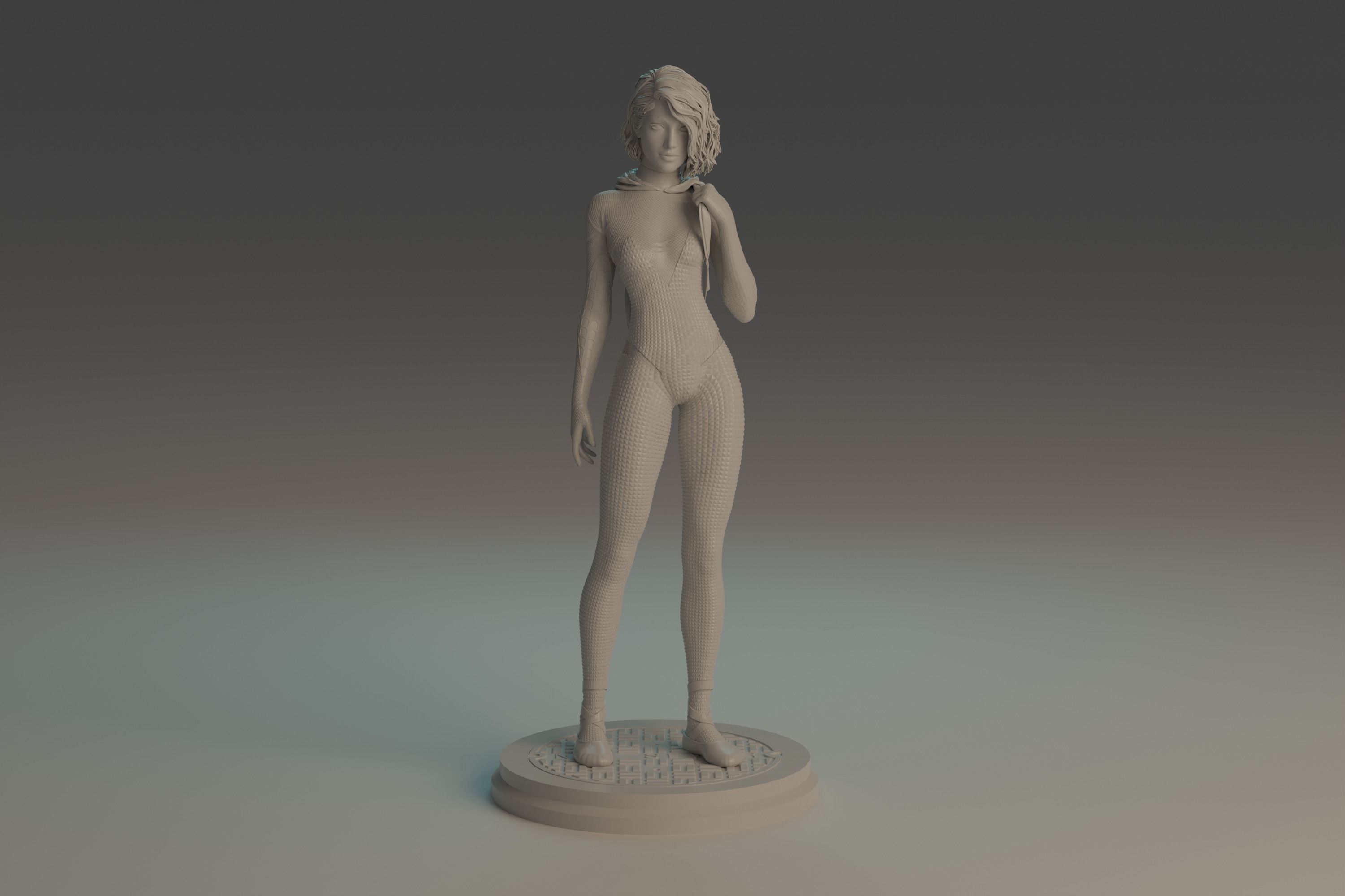 Gwen Stacy statue NSFW 3D Model Collection_10