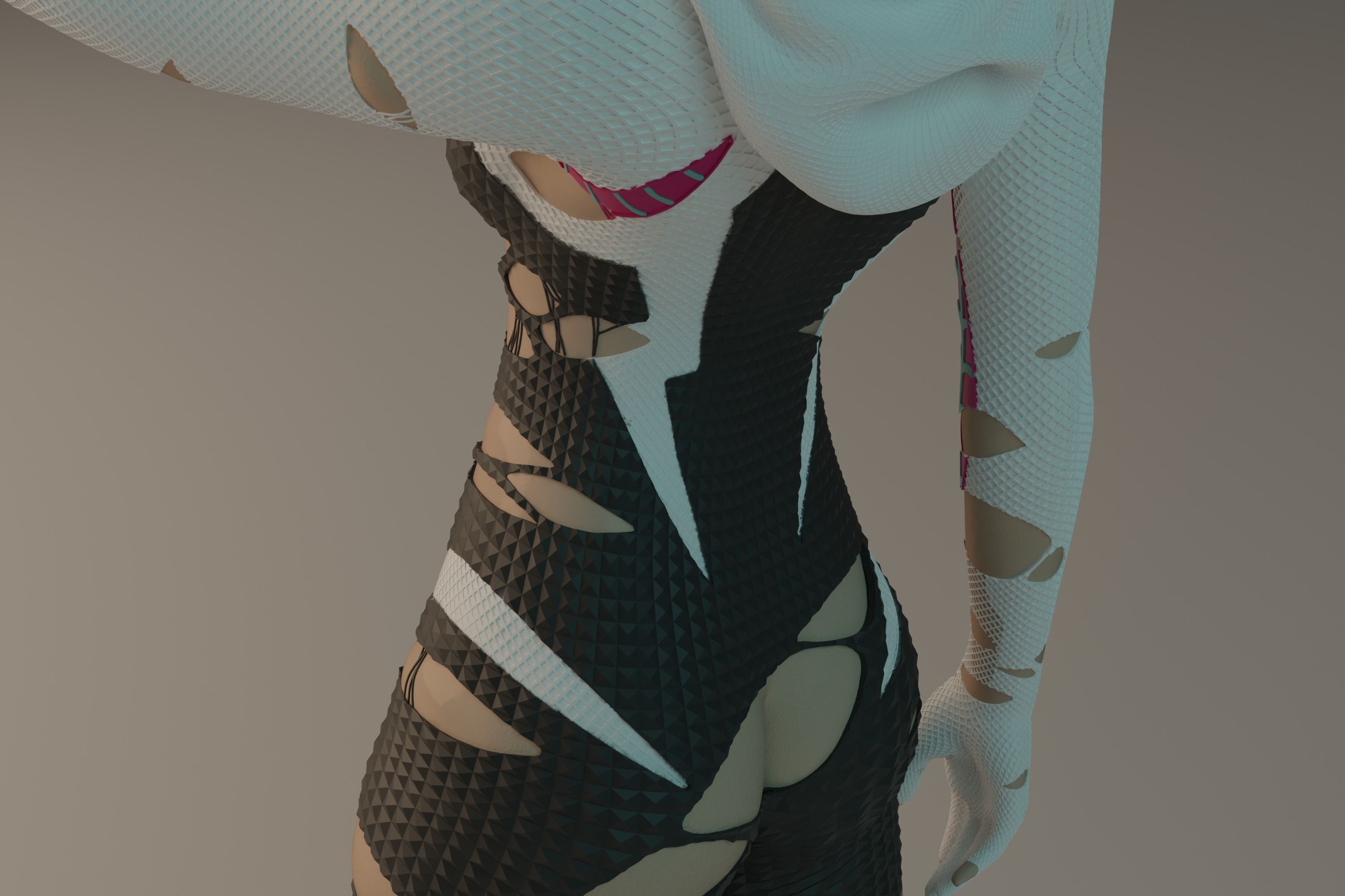 Gwen Stacy statue NSFW 3D Model Collection_39