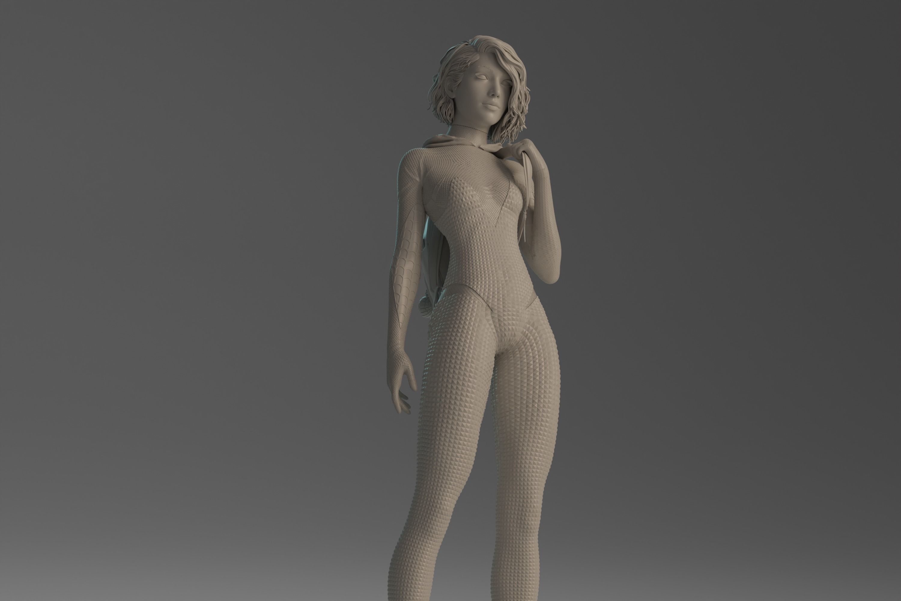 Gwen Stacy statue NSFW 3D Model Collection_7
