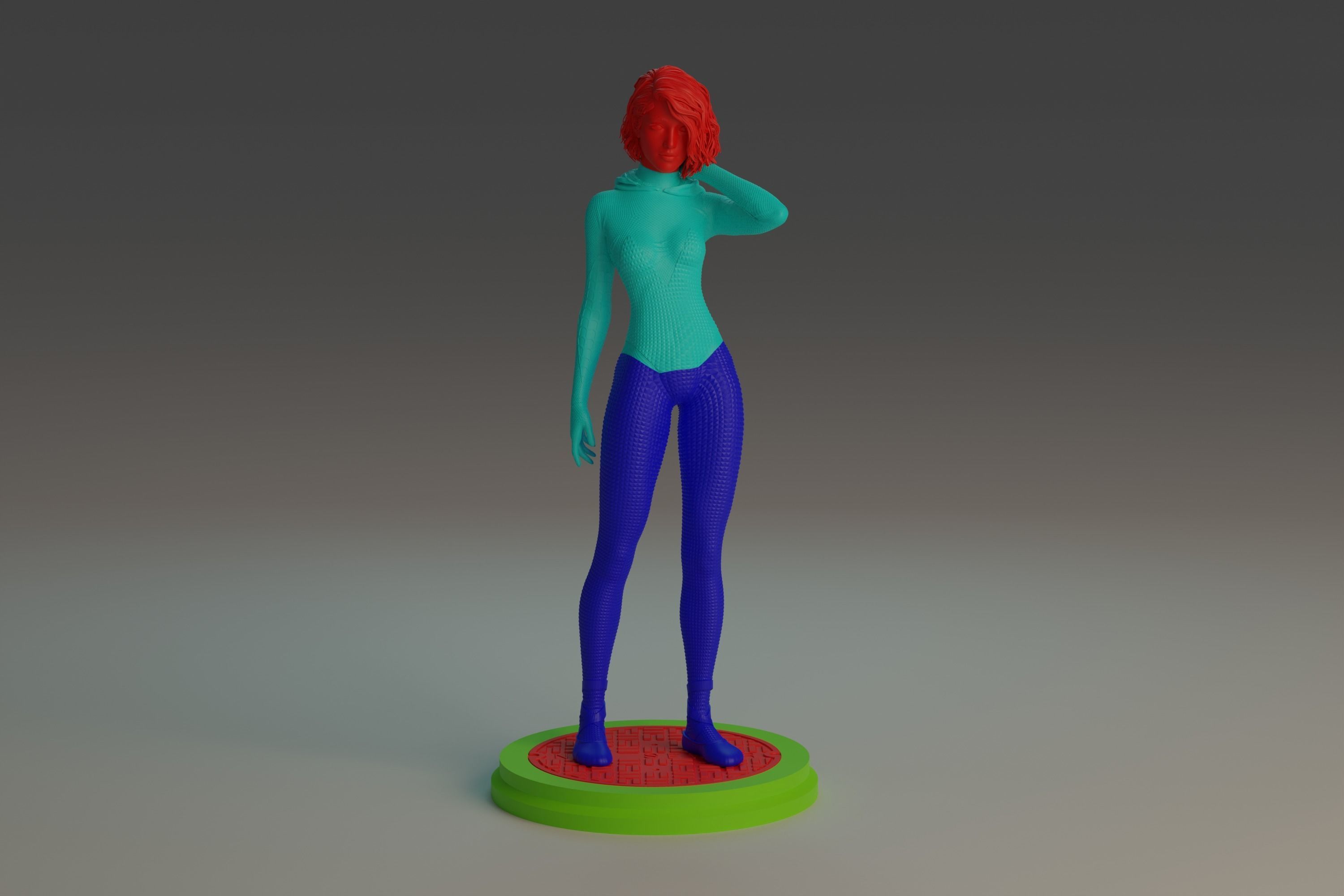 Gwen Stacy statue NSFW 3D Model Collection_17