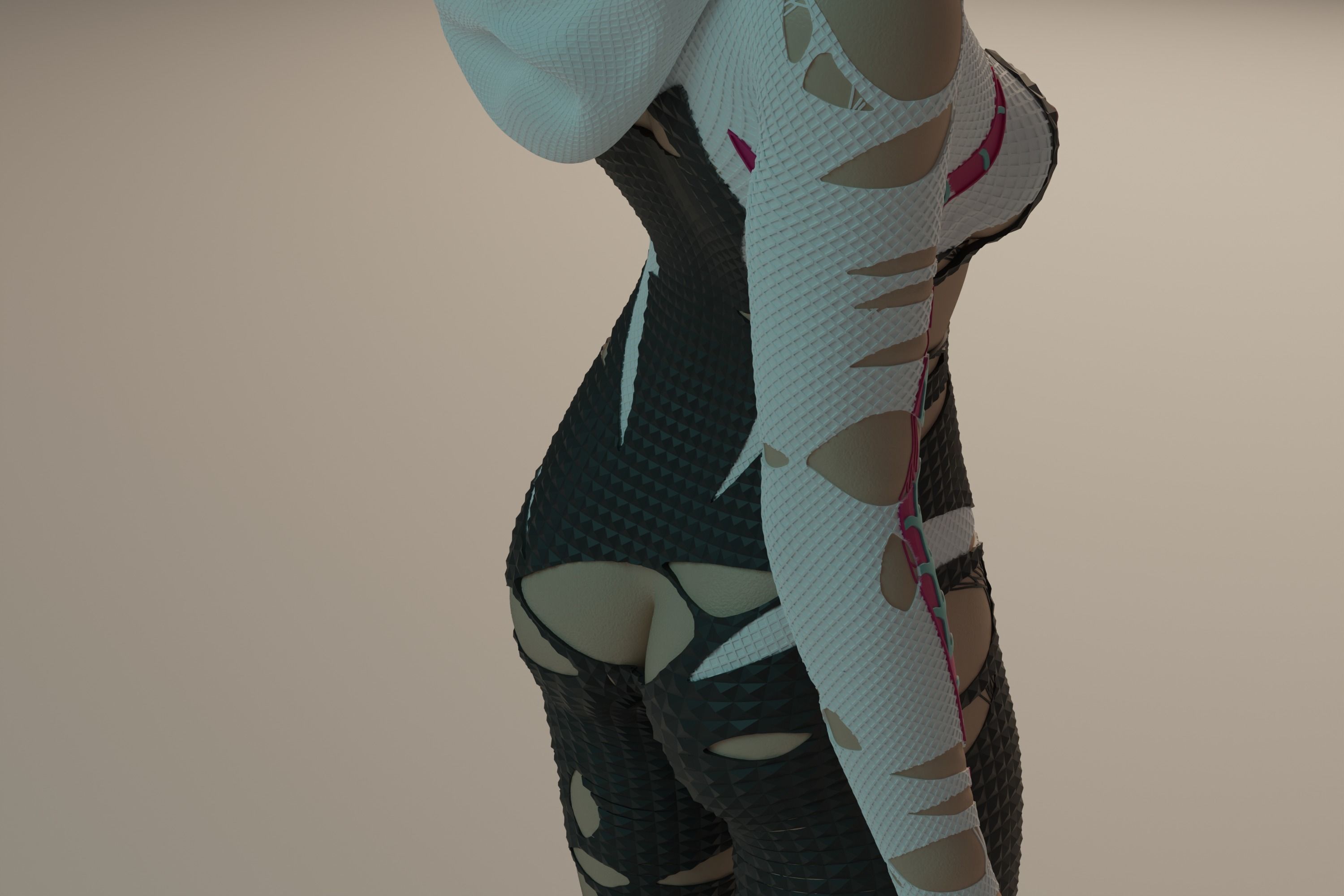 Gwen Stacy statue NSFW 3D Model Collection_38