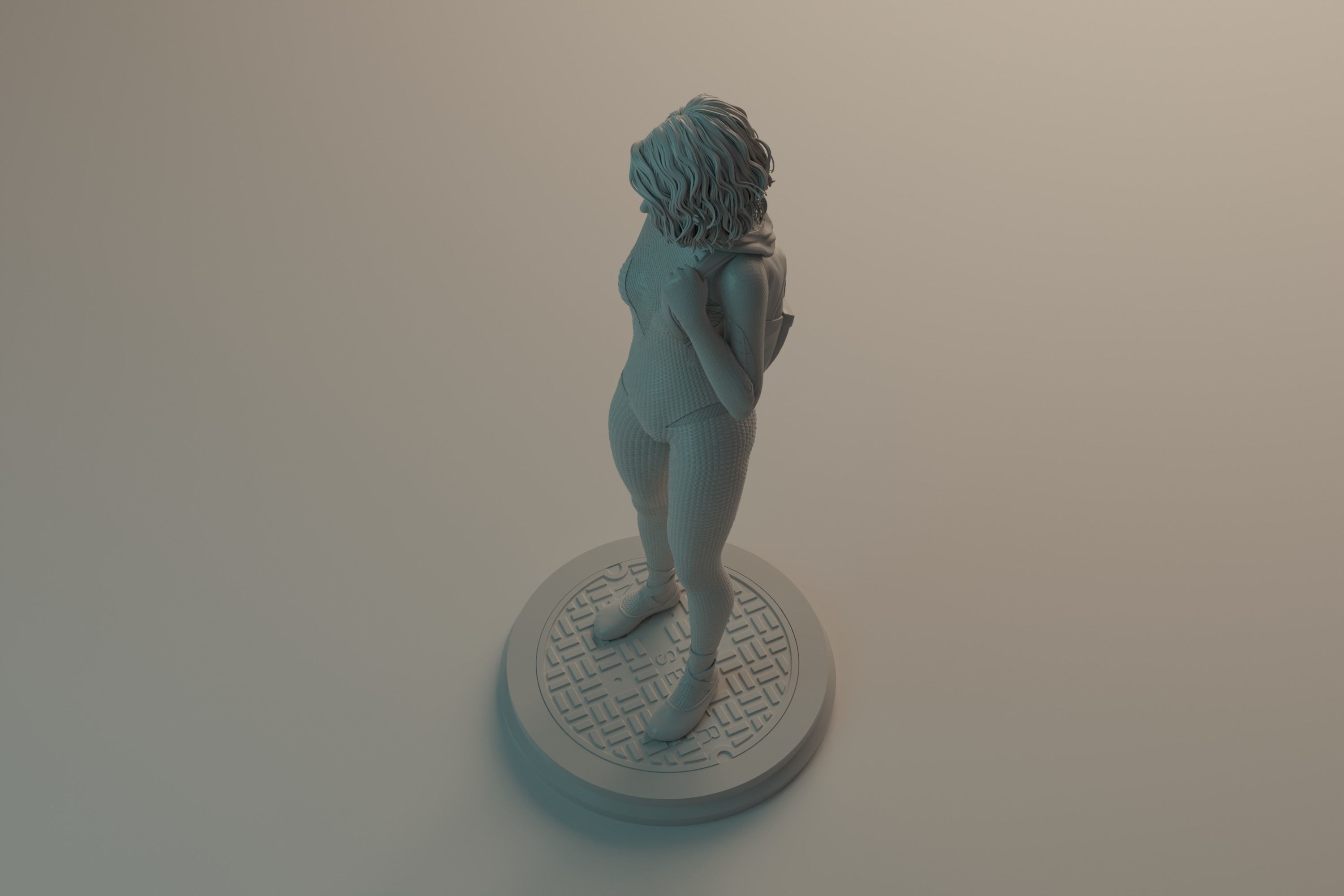 Gwen Stacy statue NSFW 3D Model Collection_14