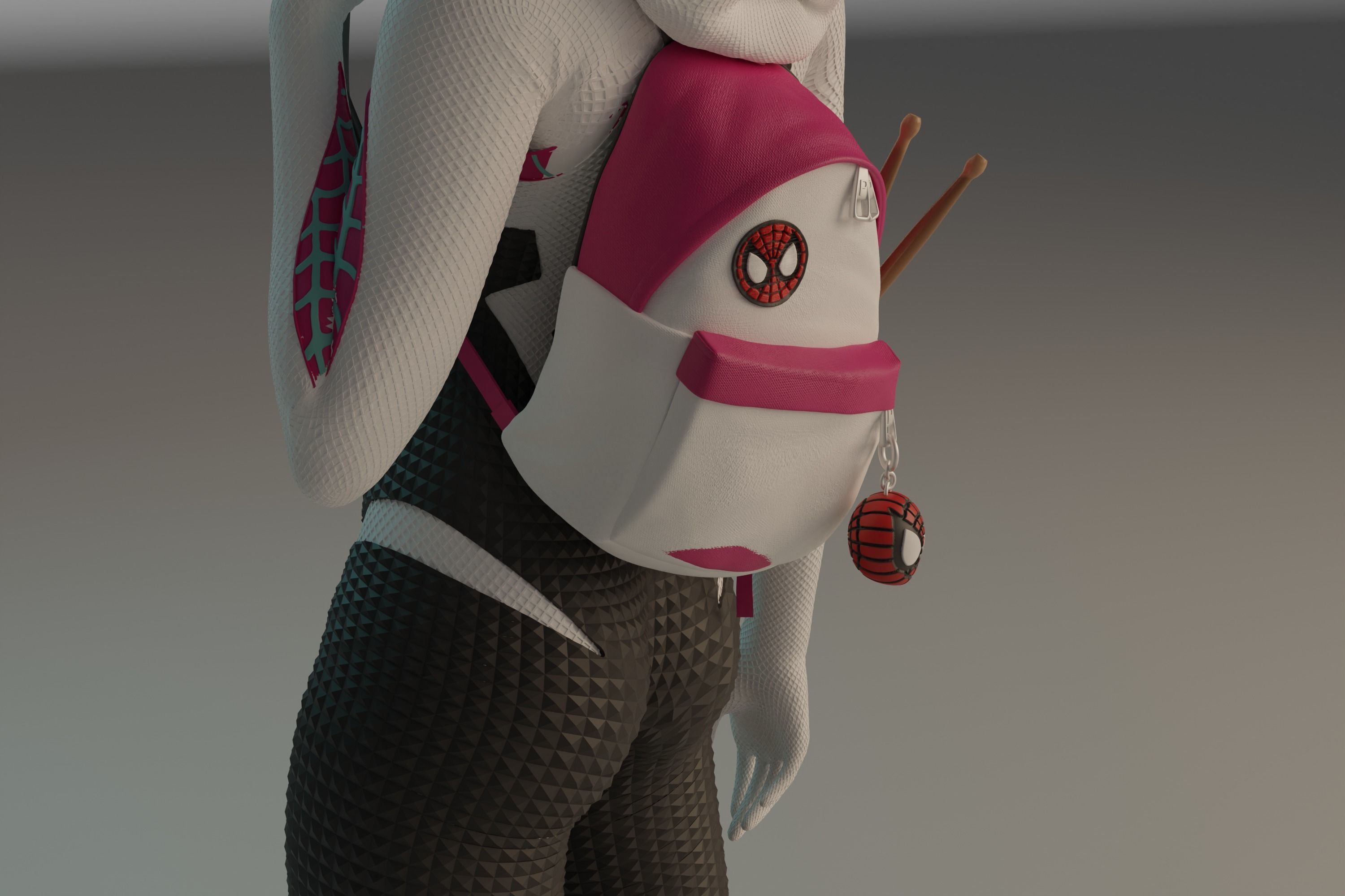 Gwen Stacy statue NSFW 3D Model Collection_30