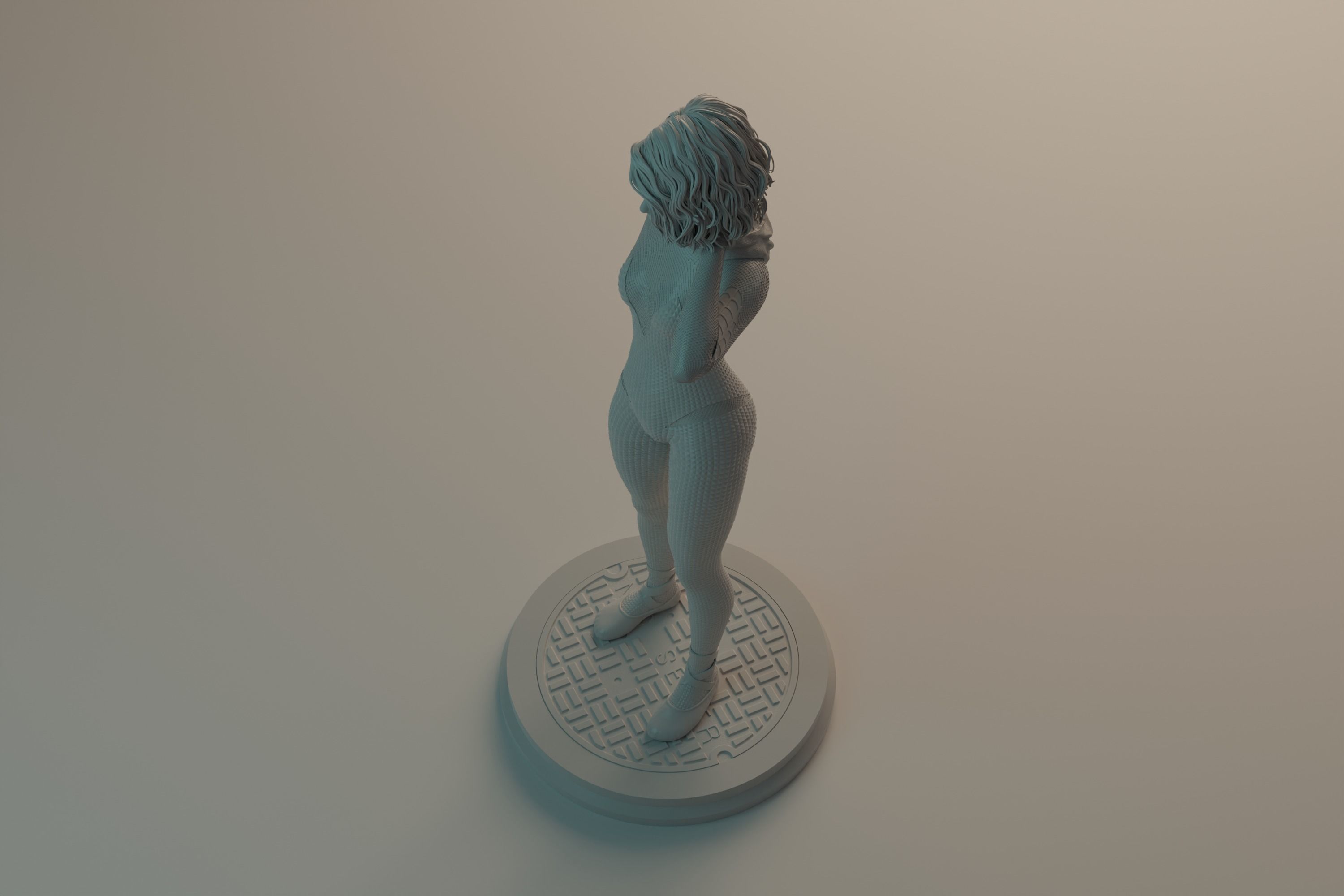 Gwen Stacy statue NSFW 3D Model Collection_15