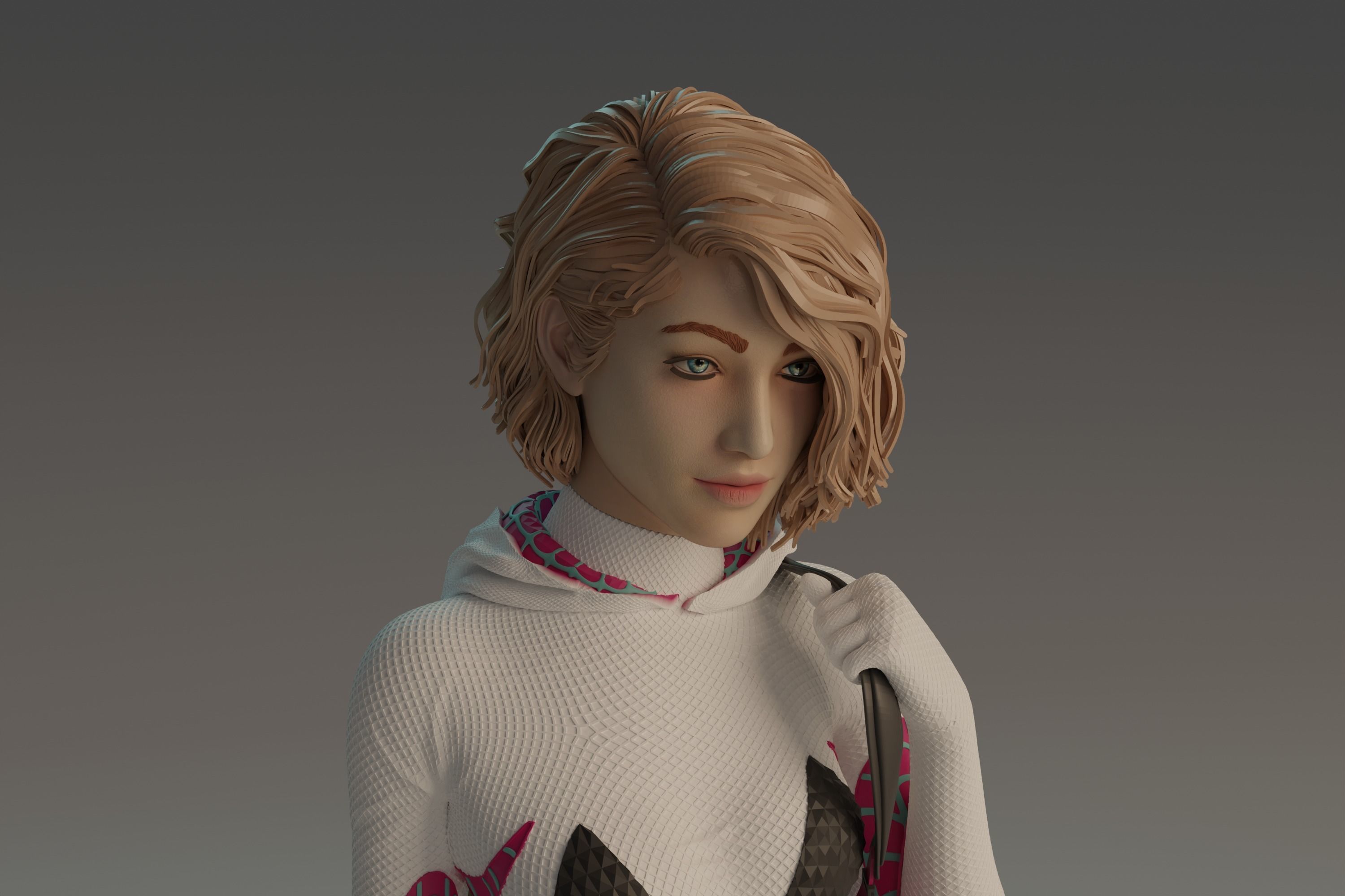 Gwen Stacy statue NSFW 3D Model Collection_25