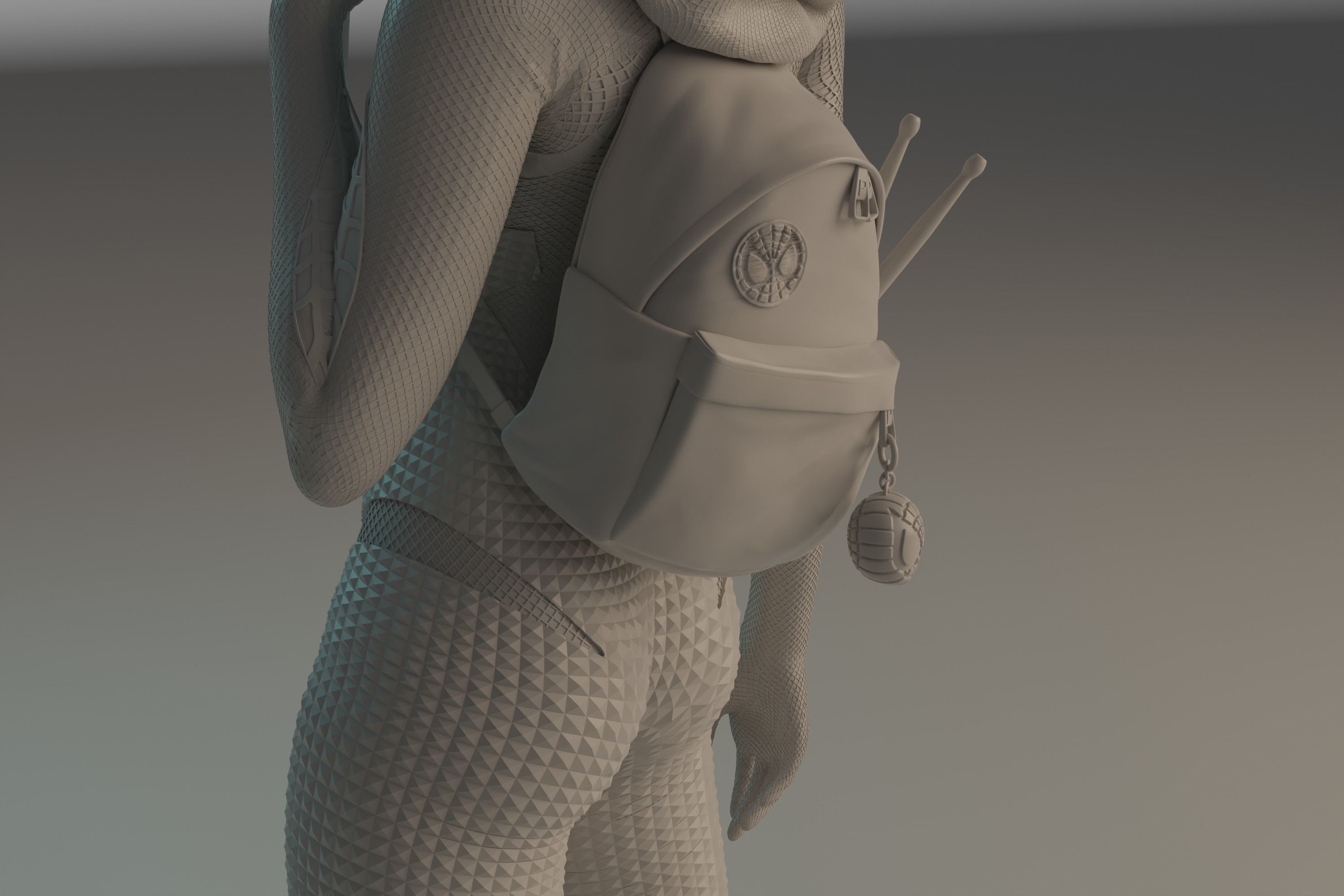 Gwen Stacy statue NSFW 3D Model Collection_24