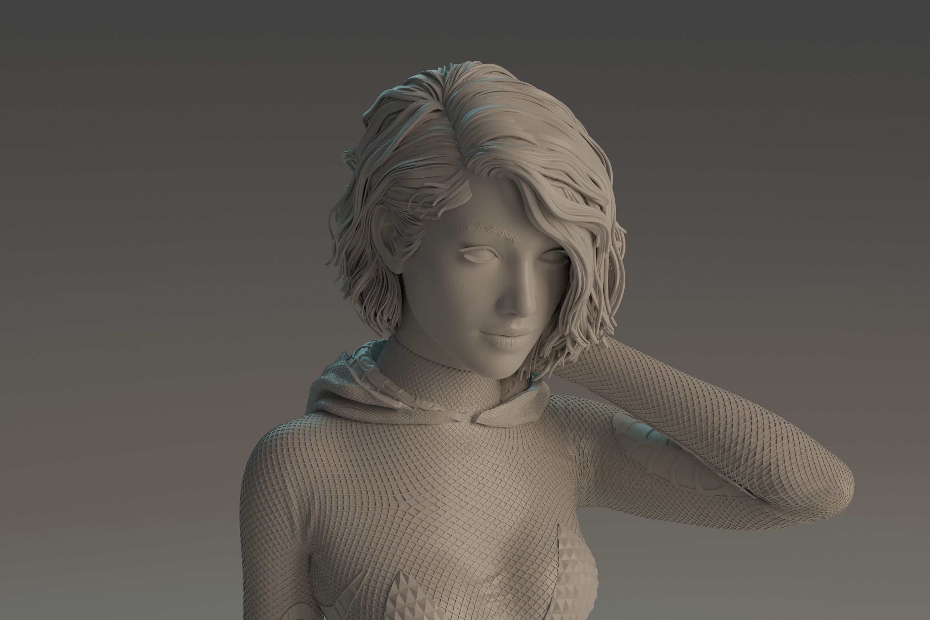 Gwen Stacy statue NSFW 3D Model Collection_27