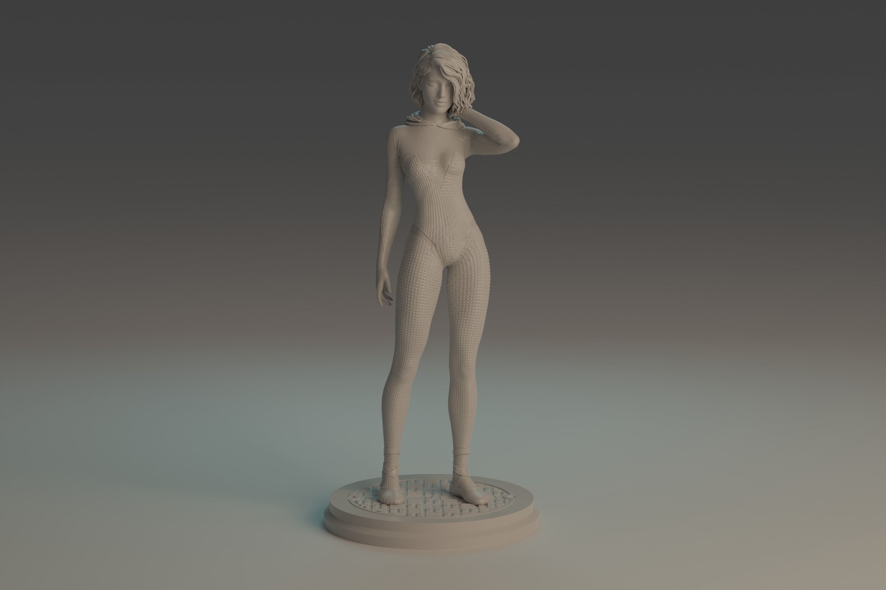 Gwen Stacy statue NSFW 3D Model Collection_11