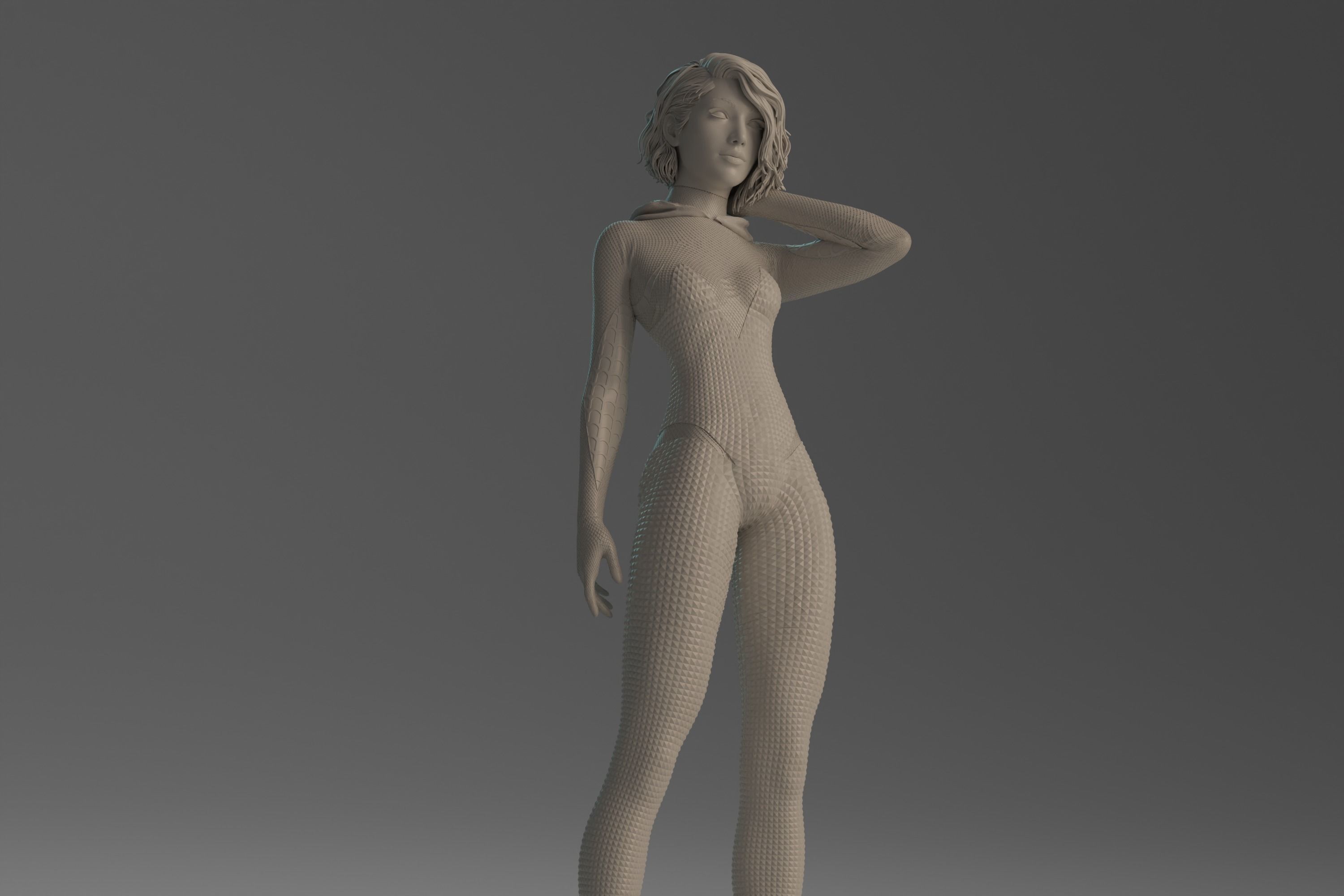 Gwen Stacy statue NSFW 3D Model Collection_8