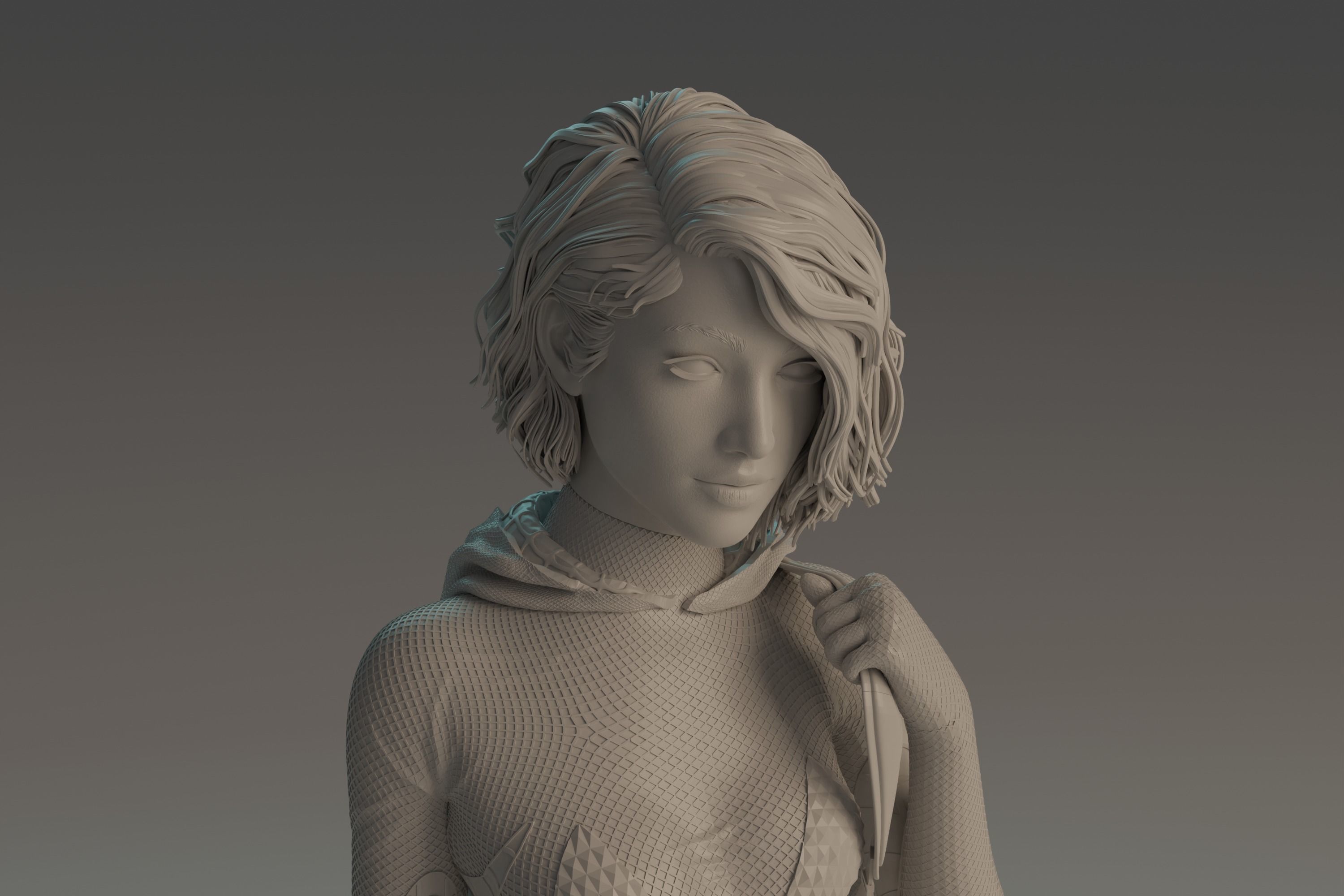 Gwen Stacy statue NSFW 3D Model Collection_26