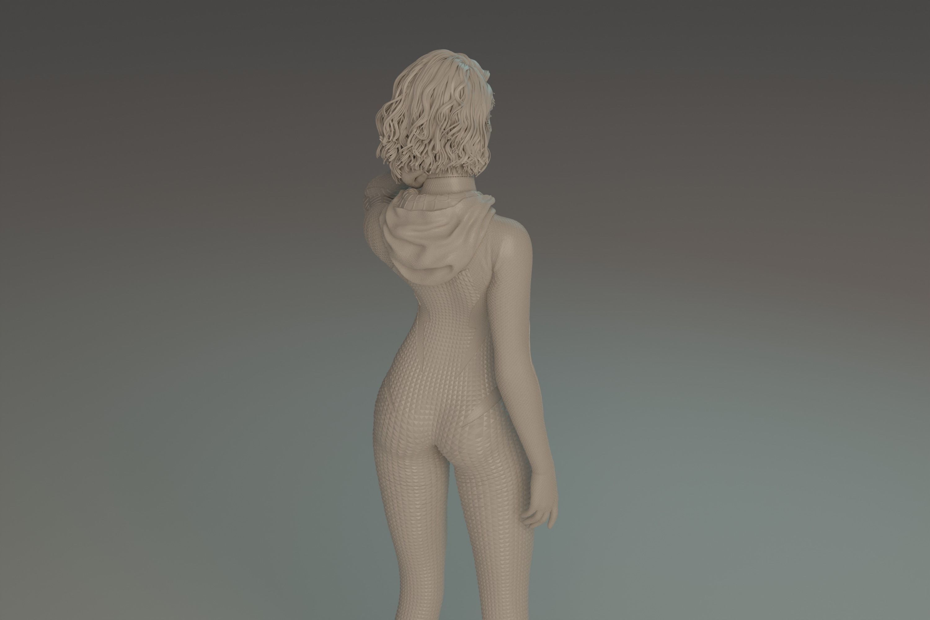 Gwen Stacy statue NSFW 3D Model Collection_22
