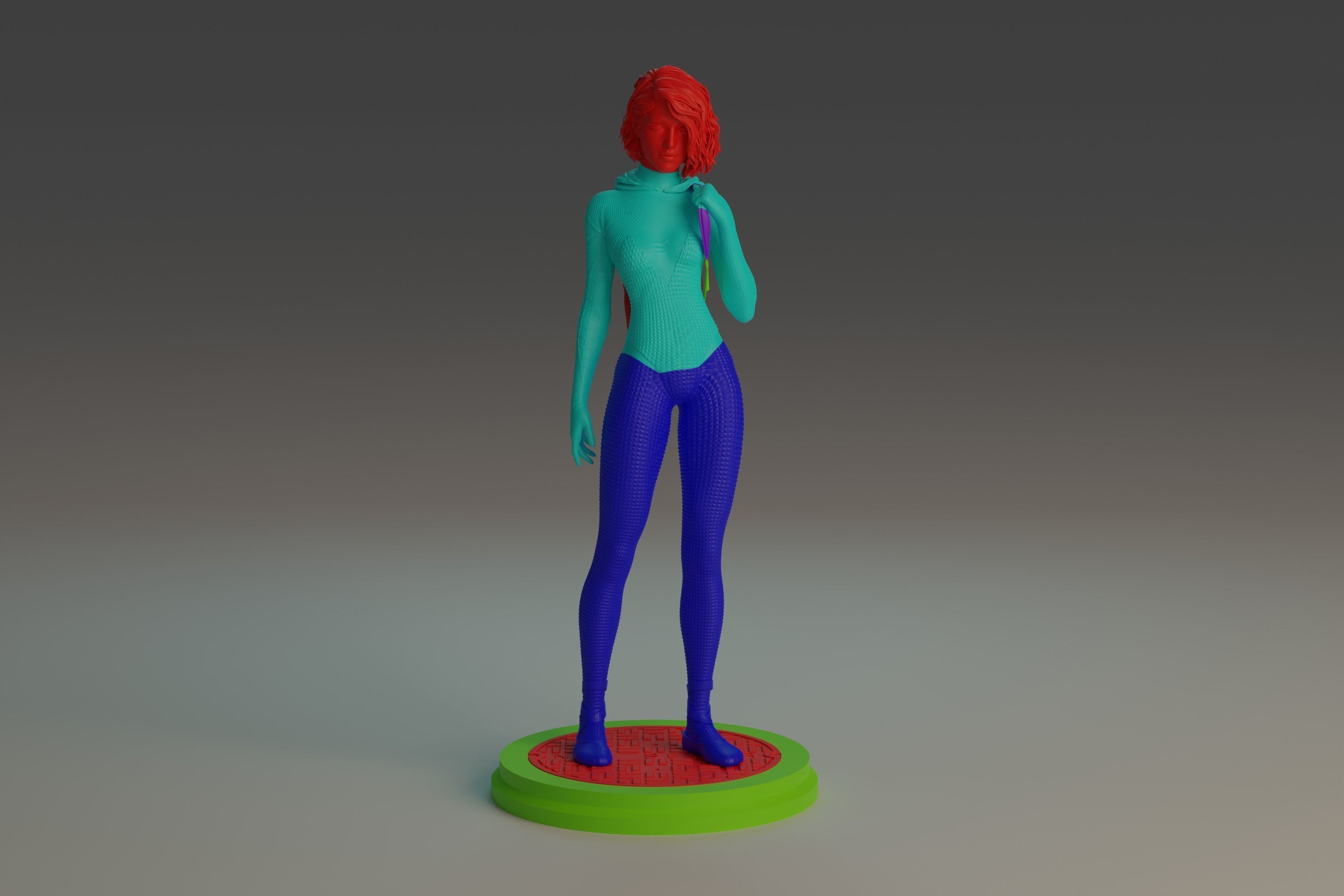 Gwen Stacy statue NSFW 3D Model Collection_18