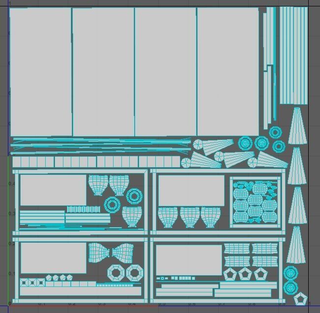 Realistic Chinese Lantern 3 Low-poly 3D model_30