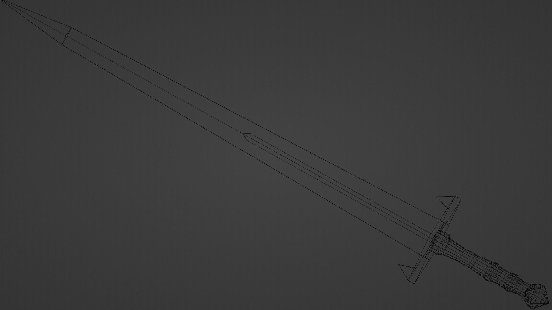 base sword collection low-poly game ready Free low-poly 3D model_4