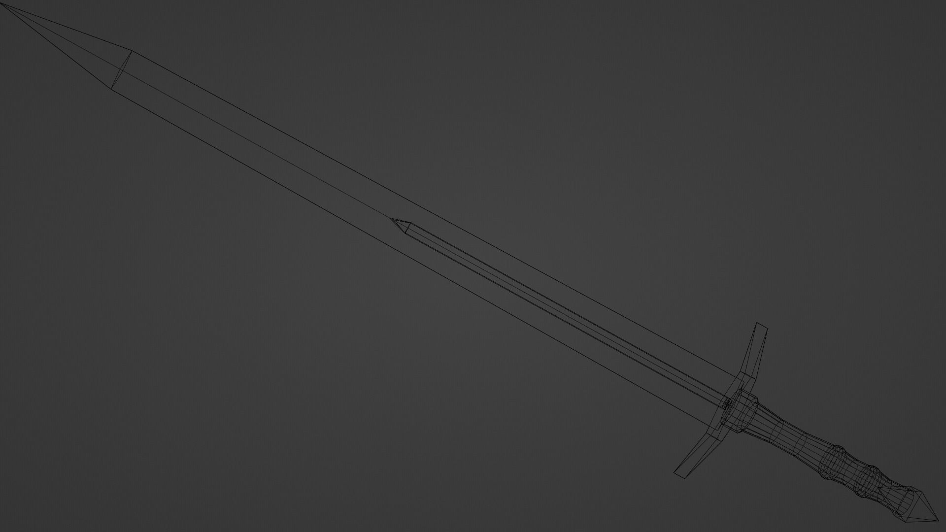 base sword collection low-poly game ready Free low-poly 3D model_6