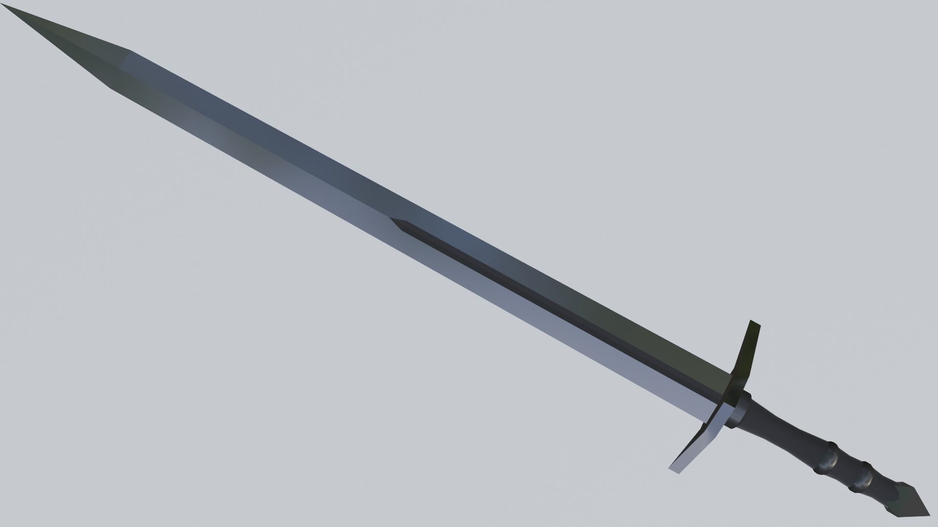 base sword collection low-poly game ready Free low-poly 3D model_5