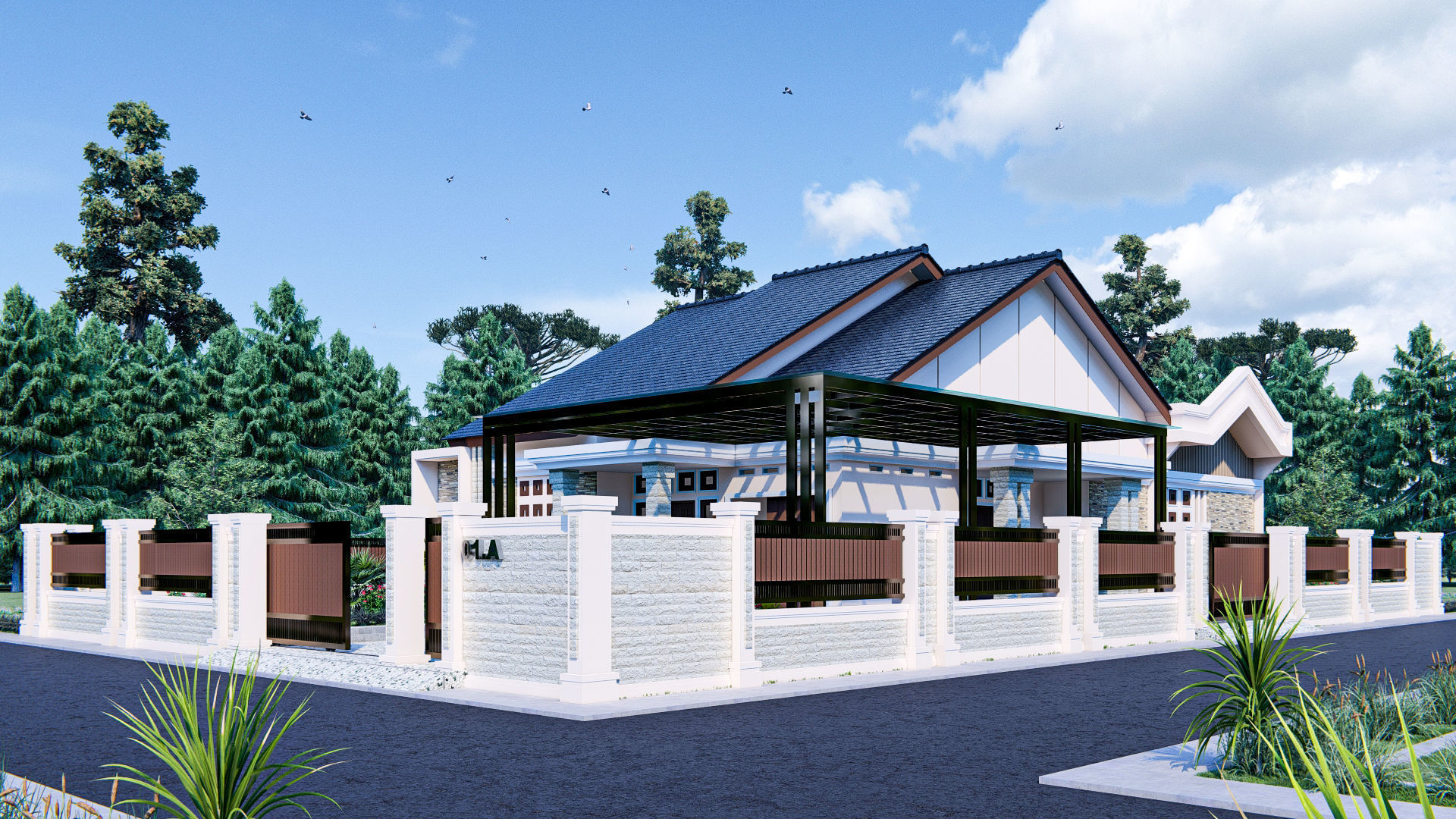 simple house design in suburban aceh indonesia 3D print model_13