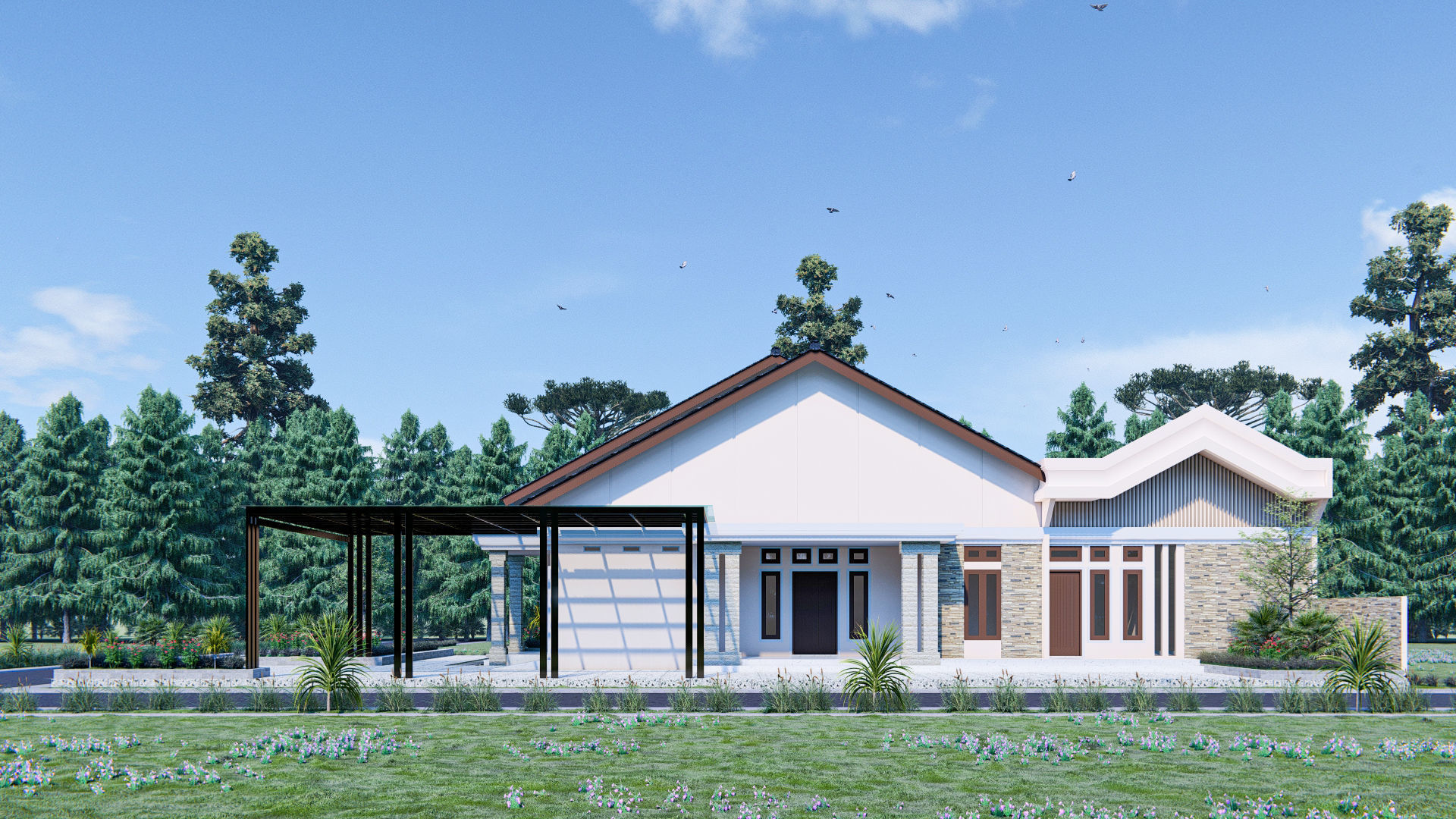 simple house design in suburban aceh indonesia 3D print model_14