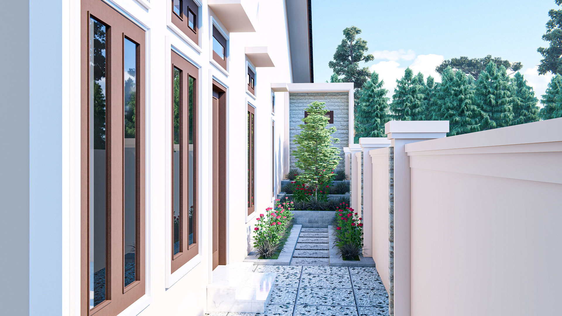 simple house design in suburban aceh indonesia 3D print model_2