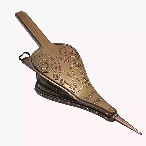 Peltry sword with metal handle 3D model
