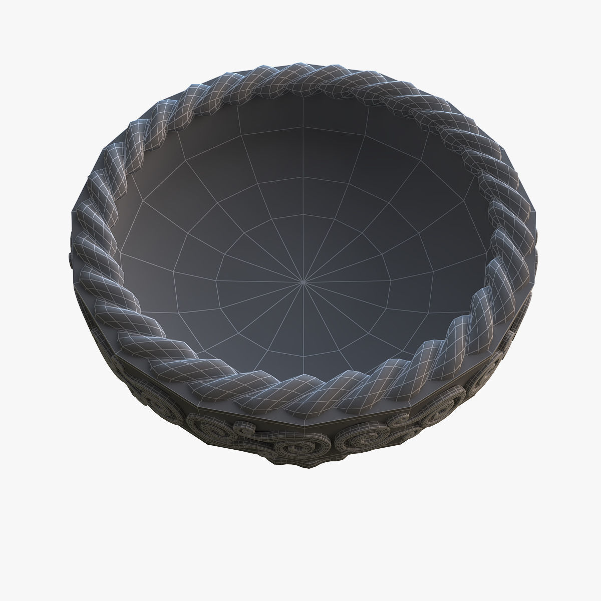 Aztec bowl 3D model_9