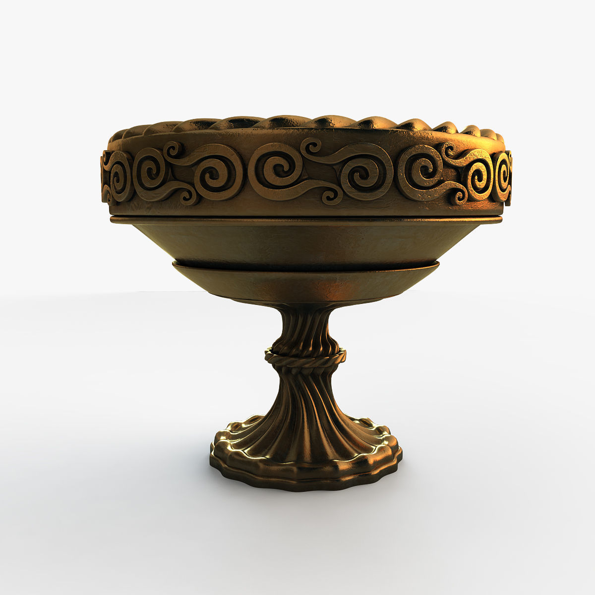 Aztec bowl 3D model_4
