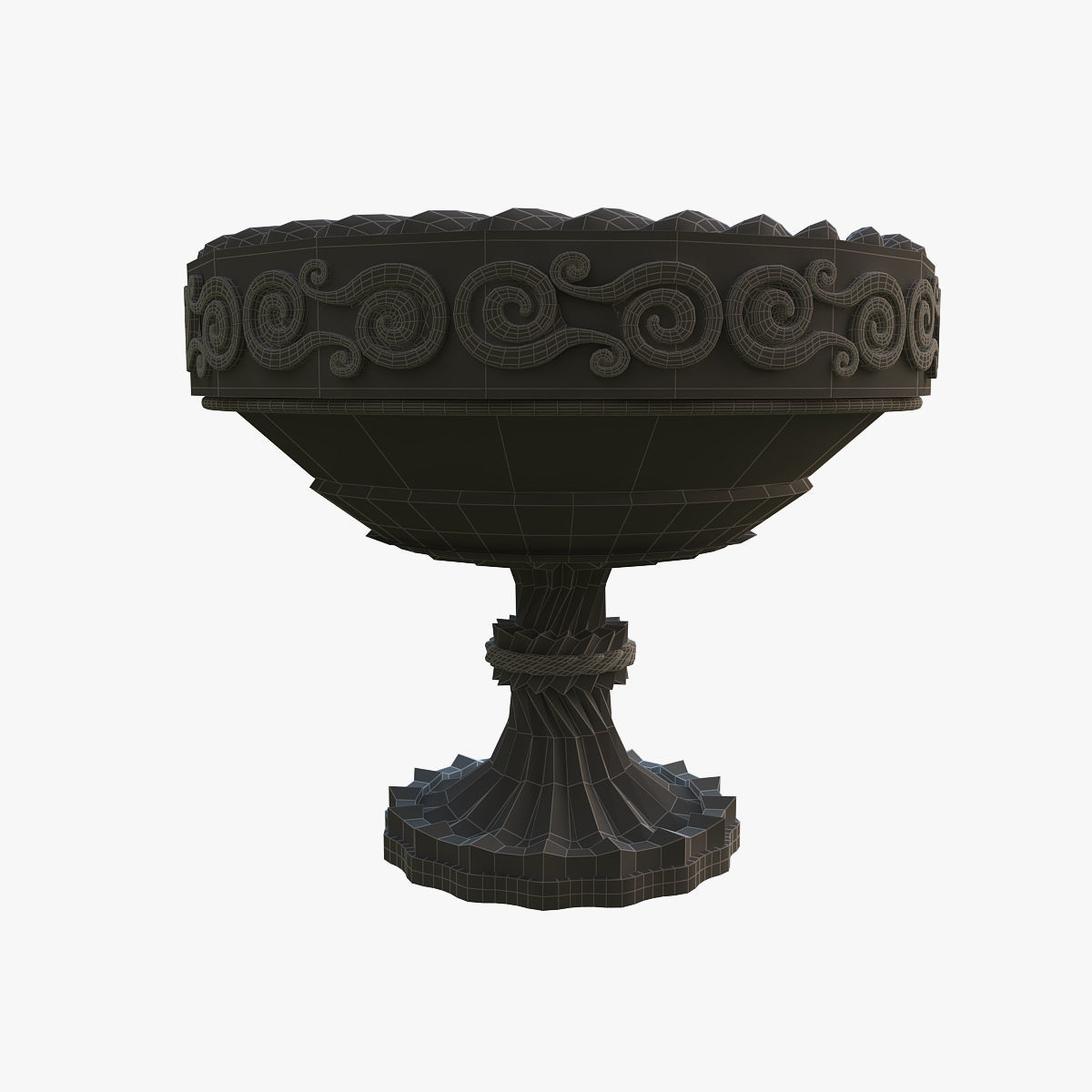 Aztec bowl 3D model_8