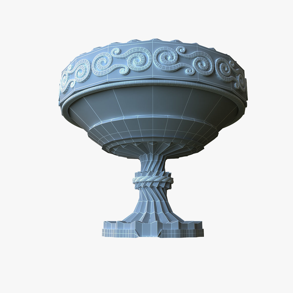 Aztec bowl 3D model_6