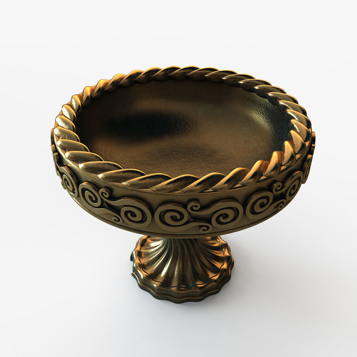 Aztec bowl 3D model_3