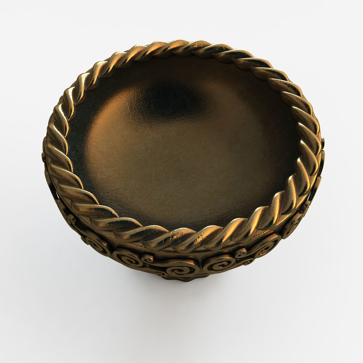 Aztec bowl 3D model_5