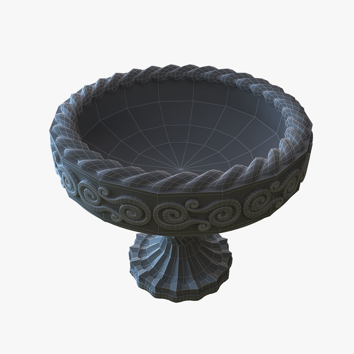 Aztec bowl 3D model_7