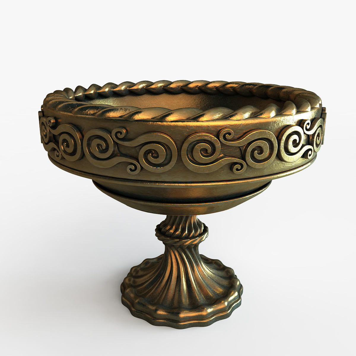 Aztec bowl 3D model_1