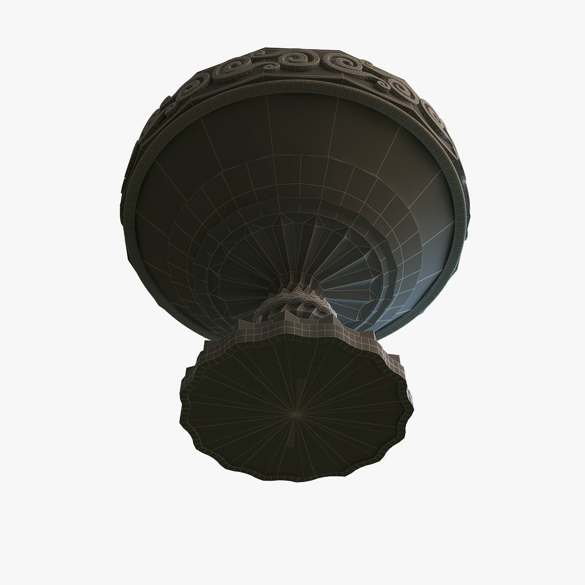 Aztec bowl 3D model_10