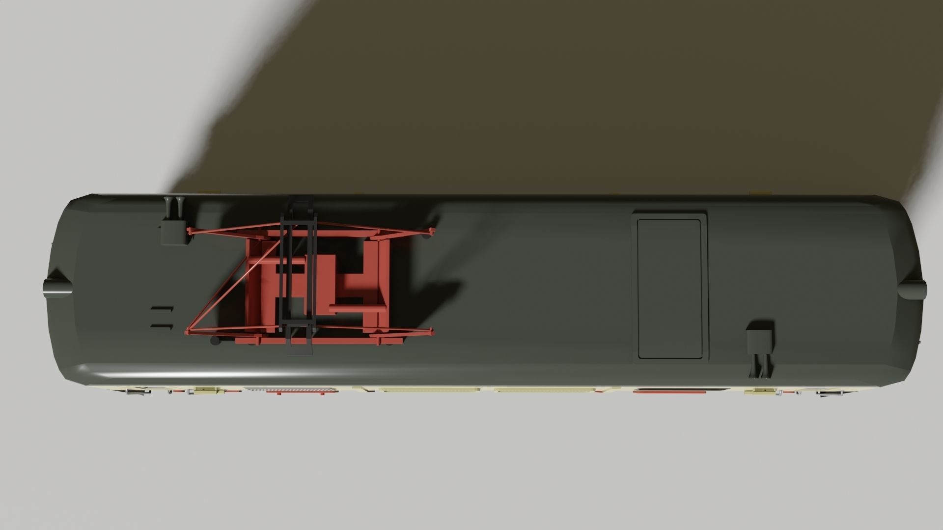 Historical Austrian narrow-gauge electric locomotive 3D model_6