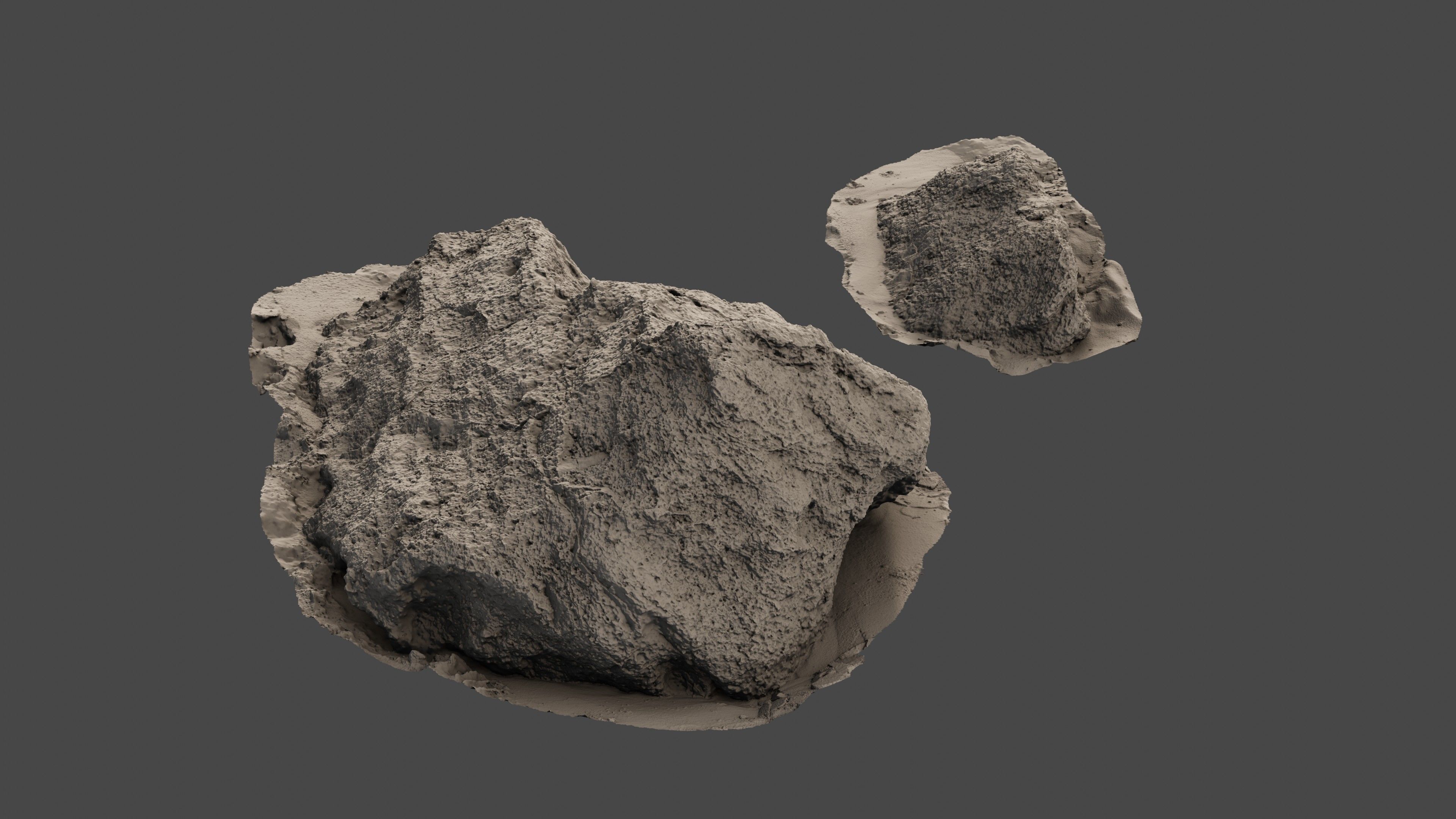 Rock31 two rocks 3D model_10