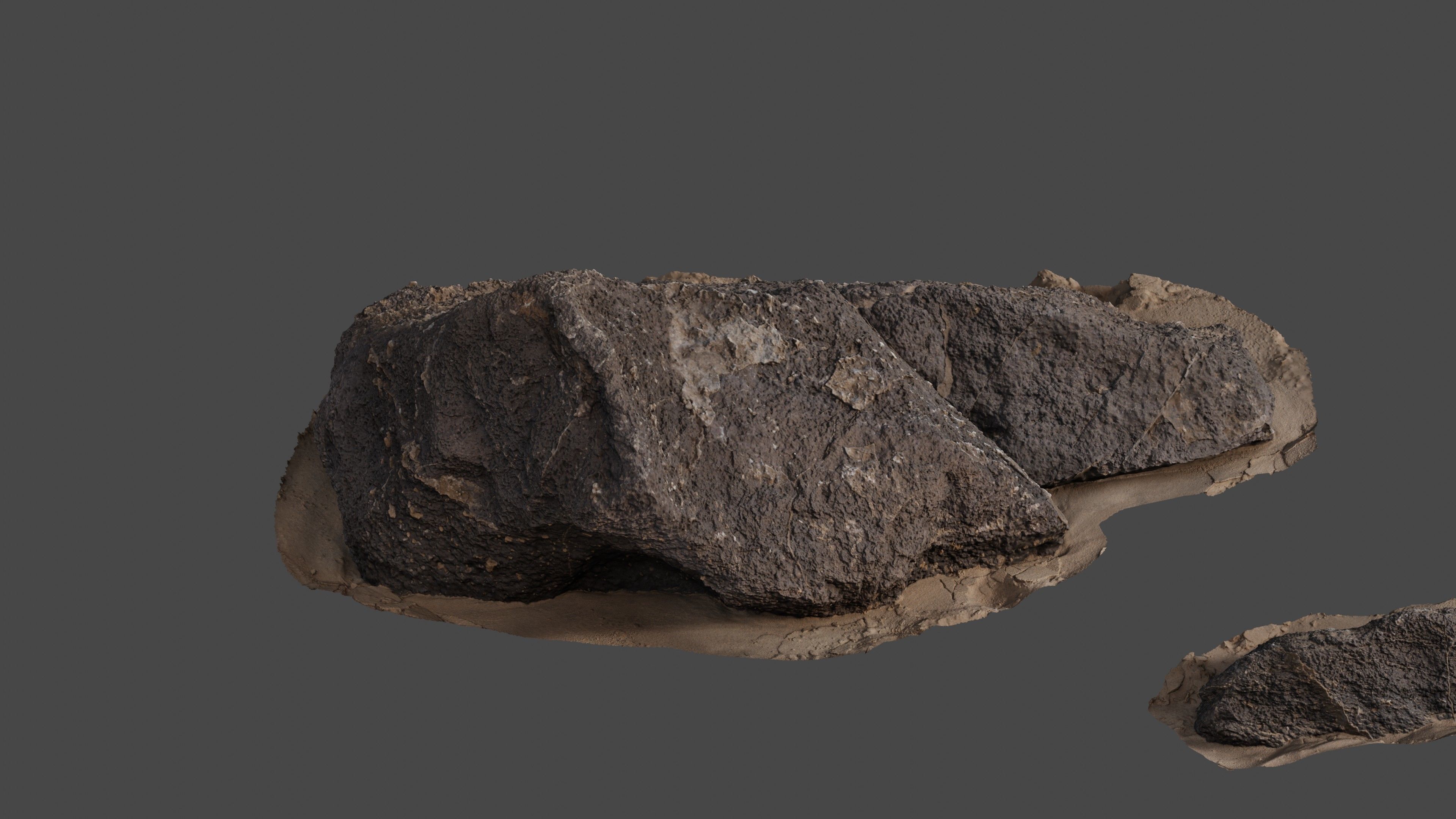 Rock31 two rocks 3D model_2