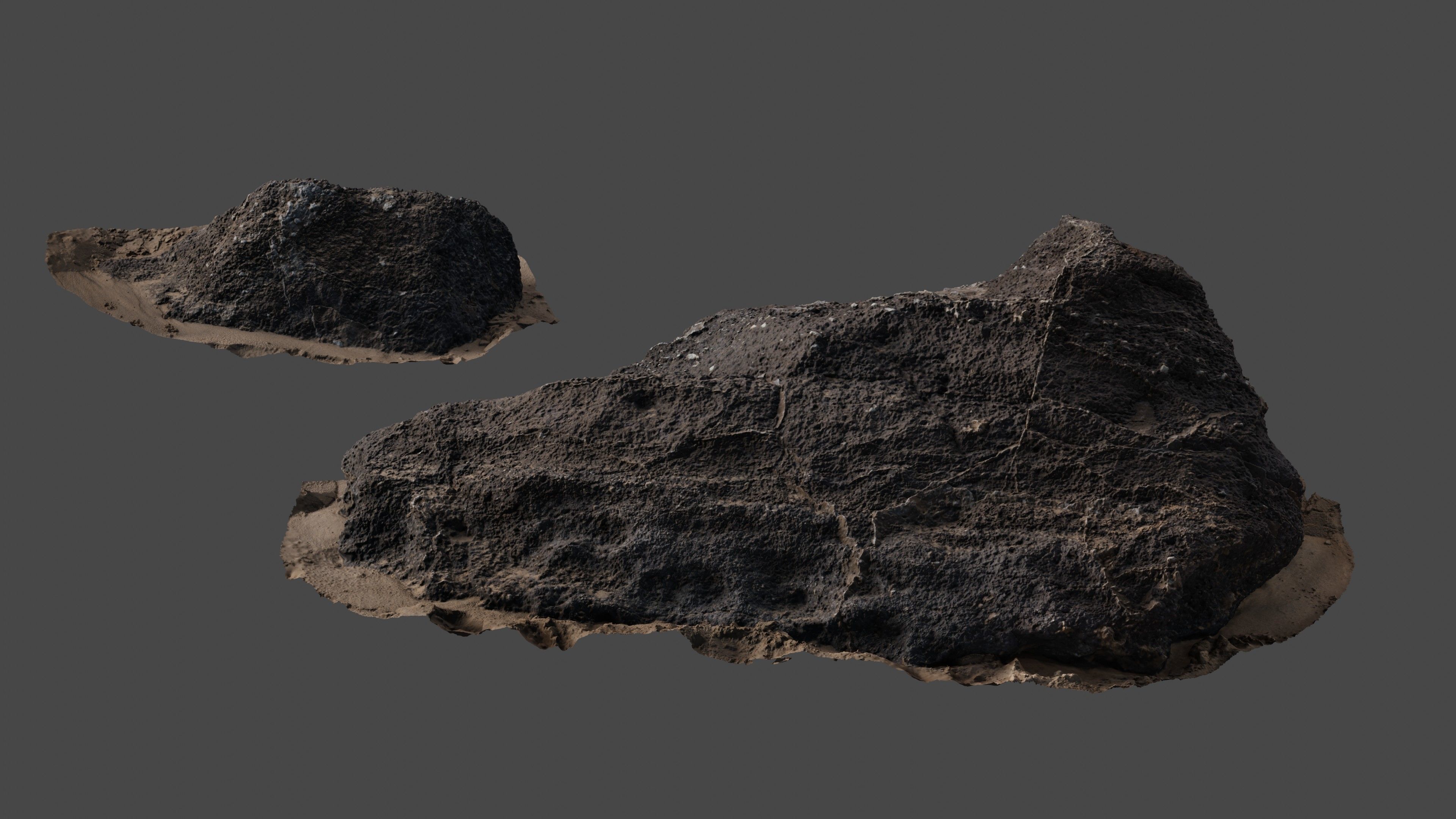 Rock31 two rocks 3D model_1
