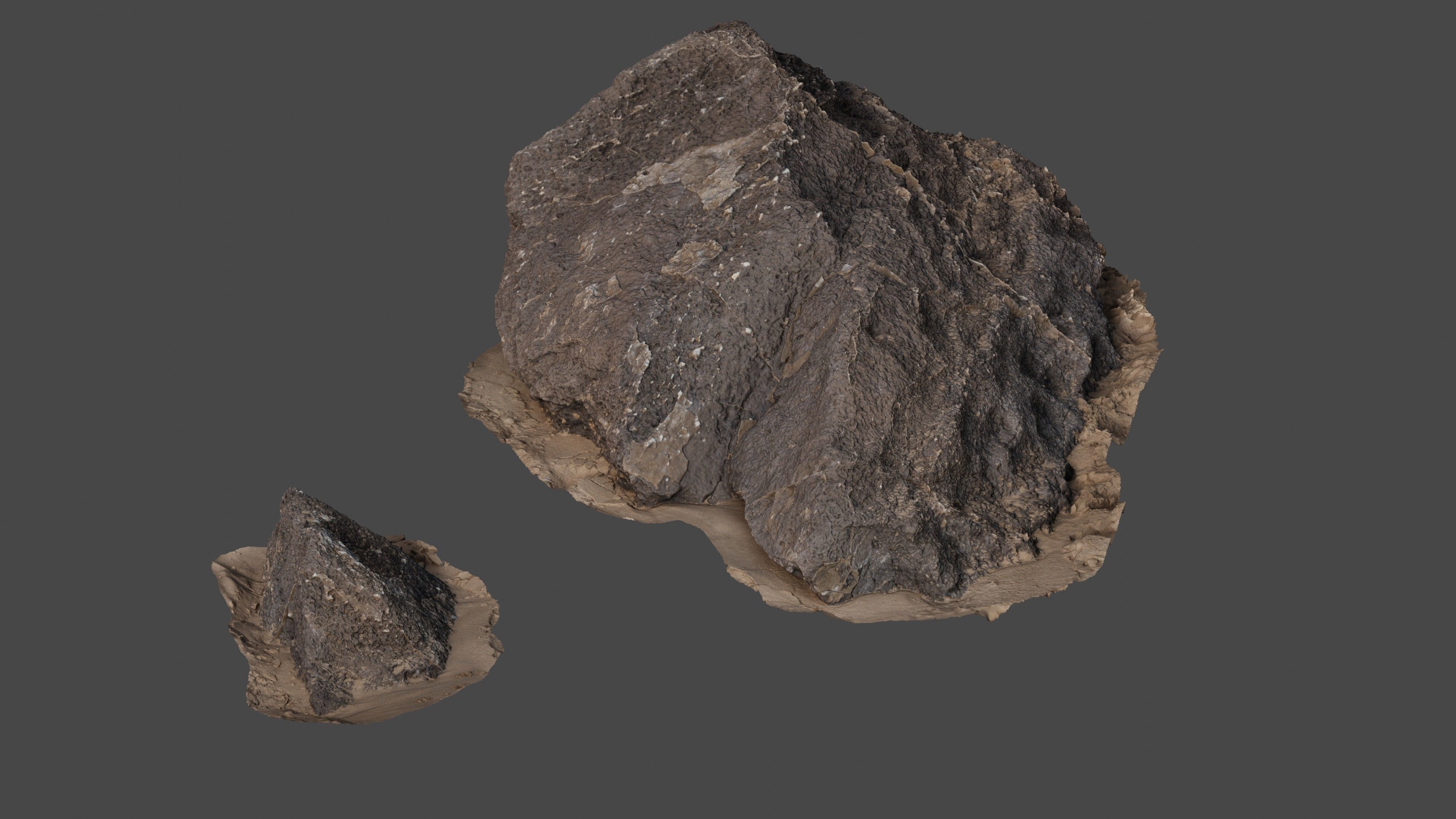 Rock31 two rocks 3D model_7