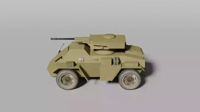Historical British armoured car from WW 2
