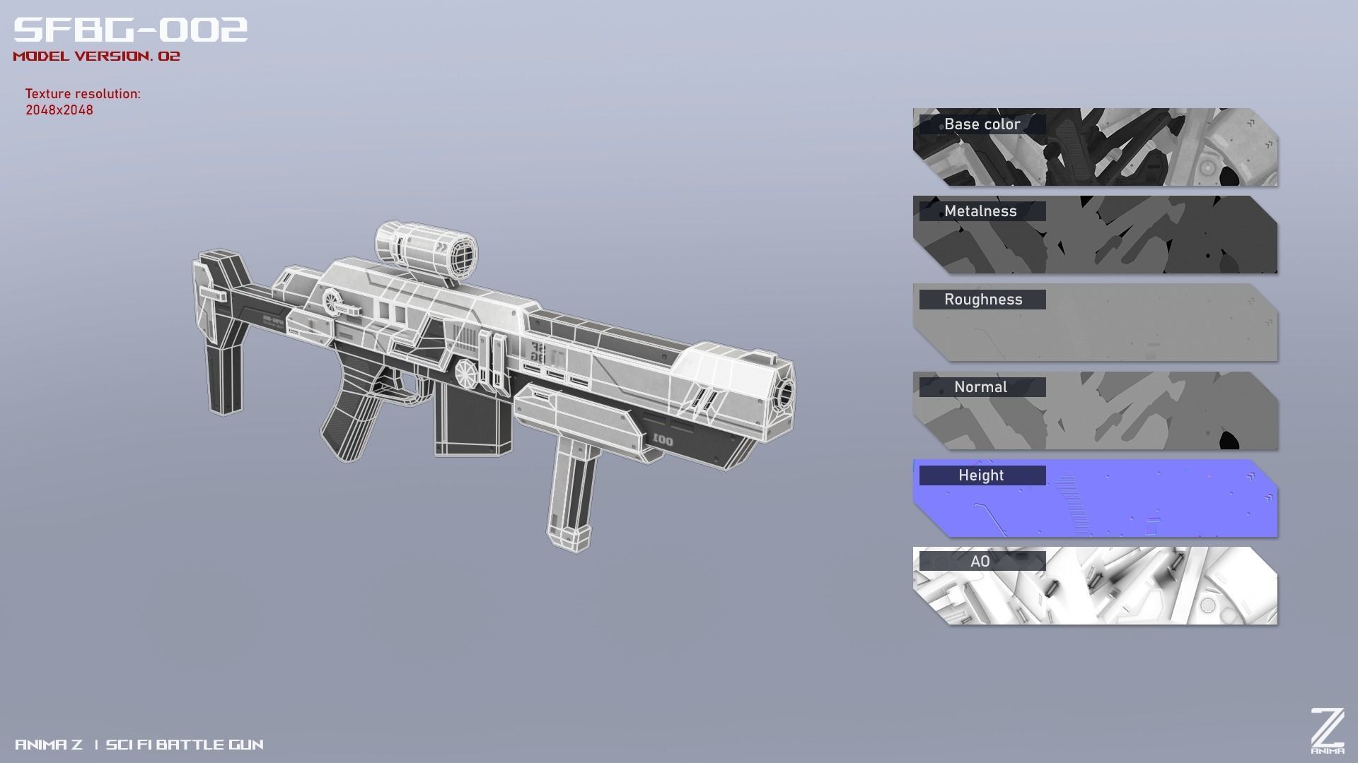 Scifi Battle gun collection _4