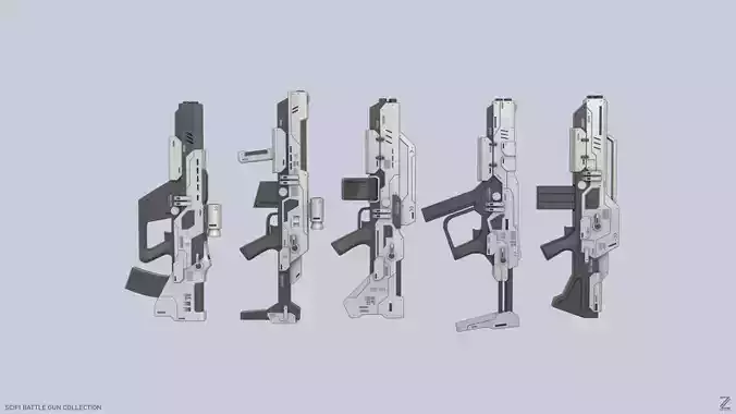 Scifi Battle gun collection 