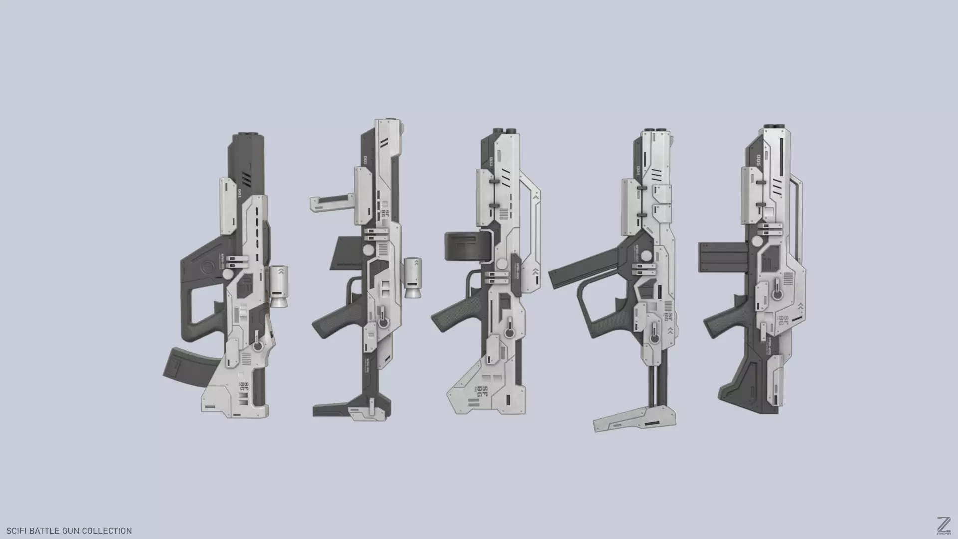 Scifi Battle gun collection _0